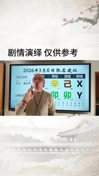 2026年3月6日出生的宝宝起名用什么五行属性的字最好?#孕妈 #宝宝取名 #宝宝起名 #新生儿 #改名