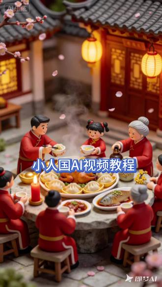 新年到了,小人国已经开始放鞭炮吃团员饭了,你们呢
#即梦ai #即梦AI #小人国教程