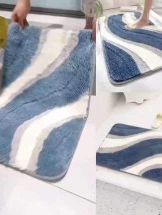 浴室吸水地垫家用防滑脚垫厕所洗手间卫浴门垫速干防摔垫子#地垫 #达人秀 @抖音创作灵感
