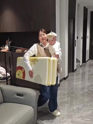宝宝爬行垫加厚婴儿客厅家用爬爬垫折叠趣味无味拼接儿童泡沫地垫