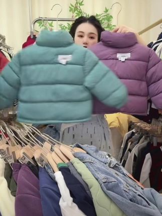 2025韩版面包服时尚加厚保暖韩版秋冬棉衣冬季拼色短款立领棉服#面料柔软亲肤 #穿搭 #运动休闲 #潮童穿搭 #透气舒适