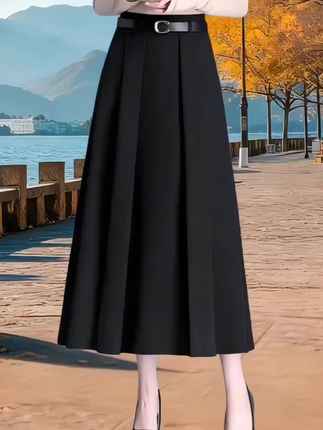 春秋高腰毛呢半身裙 #女装#穿搭#高级感穿搭#时尚穿搭#洋气减龄@抖加🔥上热门🔥dou+🔥热点宝 @DOU+上热门