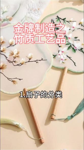 扇子的分类。#竹子手工制作工艺 #源头厂家 #扇子
