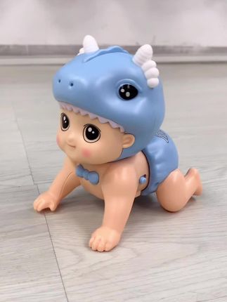 爸爸给买的这个音乐爬爬娃,会唱歌会爬行会学说话,还能引导爬行,宝宝学的可认真了#哄娃神器 #宝宝玩具 #引导宝宝爬行玩具