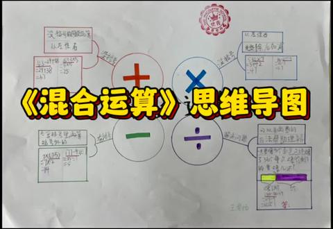 二下第五单元《混合运算》思维导图