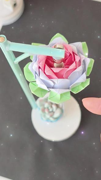 磁悬浮莲花摆件 用磁铁做一个美美的磁悬浮莲花摆件,好看又好玩,满满的科技感,快试试吧#手工diy #亲子手工 #创意 #自制玩具 #摆件