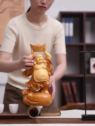 高端中国风人物摆件中式古风雕塑工艺品茶室内空间桌面装饰品摆设#中式古风雕塑摆件 #家居摆件 #创意摆件 #装饰品 #茶室摆件