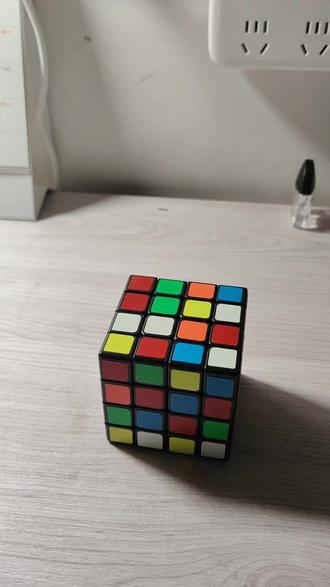 展示一下四阶魔方还原过程#魔方教程