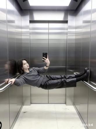 电梯照片教程在这,带刺的玫瑰申请添加你为好友#ai #带刺玫瑰 #电梯照片