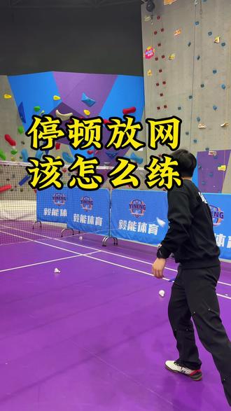 一招教会你停顿放王怎么练#羽毛球教学 #羽毛球