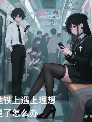 地铁上遇到理想型了怎么办 #像素画