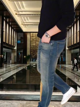 #春秋穿搭 #牛仔裤穿搭 #显高显瘦显腿长 #品质男装