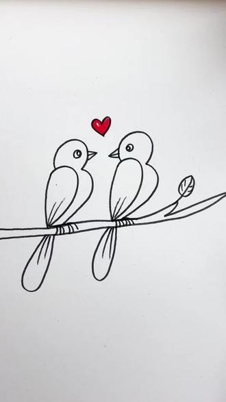 用数字2和3画小鸟,#一学就会的简笔画 #如何画小鸟