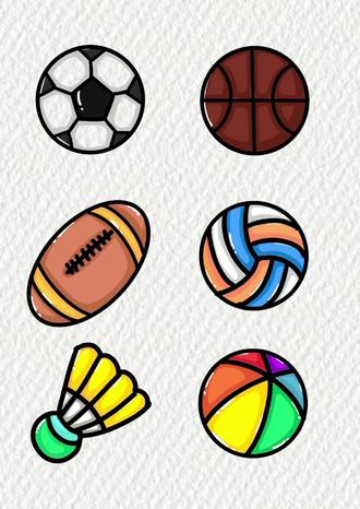 圆形画各种球#快来看我画的简笔画 #真实生活分享计划 #创作者中心 #创作灵感 #艺术种草指南