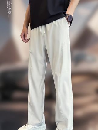 美式条纹速干休闲裤#休闲裤 #夏季穿搭 #潮流男裤 #面料舒适 #百搭裤子