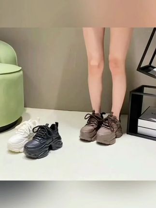 老爹鞋女2025新款爆款百搭春秋松糕厚底显瘦增高休闲运动鞋小个子#女鞋子推荐 #女鞋子分享 #女鞋子运动鞋 #女鞋子老爹 #女鞋子洋气时髦