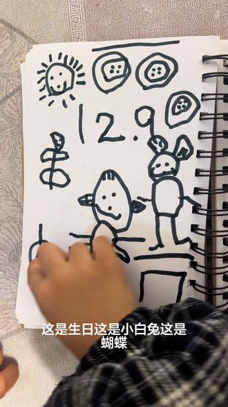 小兔子过生日#爱画画的小朋友 小兔子邀请了蜗牛还有青蛙一起来参加她的生日聚会