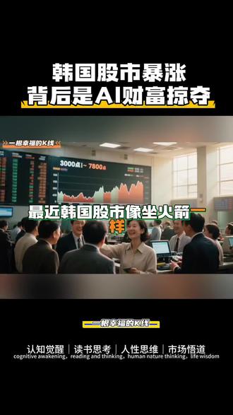 韩国股市暴涨的根本原因。 韩国股市暴涨的根本原因。#股市故事 #普通人如何借ai逆袭 #半导体材料才是未来 #投资人视角 #资本市场风云