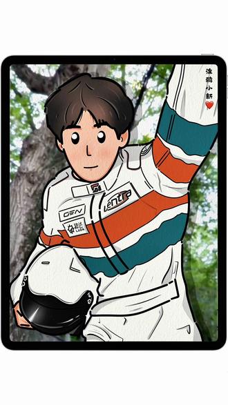 飞驰人生里面的王安宇大家都看到了吗#不就反差吗这题我熟 #飞驰人生3 #零基础学画画 #procreate绘画 #沉浸式