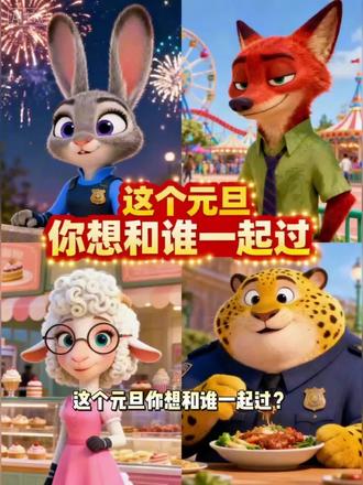 #千万别划走 #疯狂动物城 #创作者扶持计划 #搞笑 #上热搜 你想和谁一起过元旦?