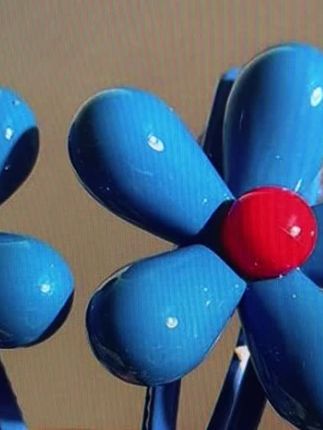 甜爆了蓝色花朵发夹少女侧边夹2025新款刘海夹子前额发卡高端头饰