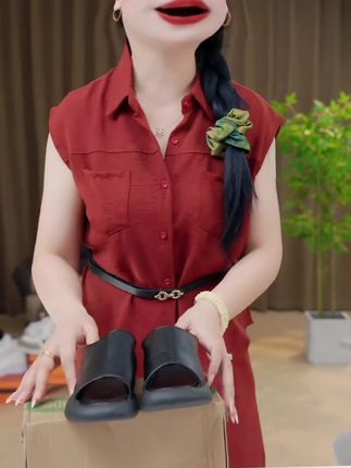 正品爆款软皮2025新款百搭时尚拖鞋夏季外穿平底复古舒适软底凉鞋#拖鞋#凉拖#凉拖鞋