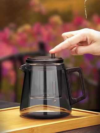 系艺生活办公室玻璃飘逸杯一键茶水分离家用耐高温泡茶壶高端茶具 #飘逸杯 #泡茶壶 #泡茶神器 #茶具 #公道杯