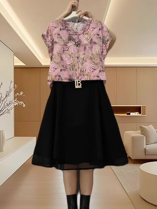 #大码女装#120-220斤无压力#夏日主打松弛感穿搭#普通人通勤穿搭#穿出氛围感