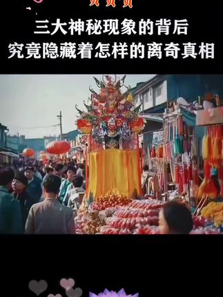 三大神秘现象的背后究竟隐藏着怎样的离奇真相#揭秘 #冷知识