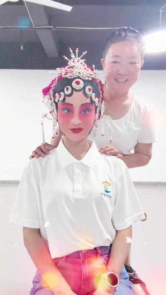 (中)一笔一画描眉眼,一针一韵续千年❤️生生不息,永远滚烫❤️#非遗 #秦腔 #定边 #陕西