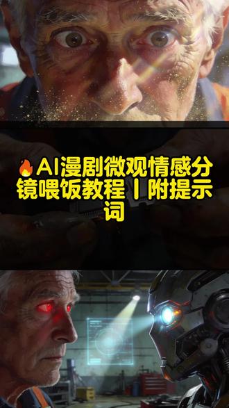 AI漫剧微观情感分镜喂饭教程丨附提示词#悬念#钩子#网文小说创作#小说创作灵感#网文