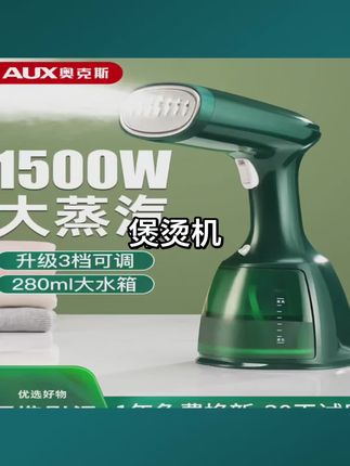 奥克斯家用熨烫机小型挂烫机熨衣服旅游神器宿舍电熨斗蒸汽202