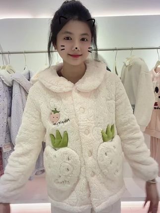 #睡衣#家居服睡衣#睡衣家居服#秋冬新品#秋冬睡衣 樱花粉的小草莓你买了吗