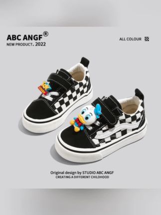 ABC ANGF男童鞋帆布鞋2025春秋儿童板鞋女童鞋子宝宝布鞋学步鞋#春秋新款#儿童帆布鞋#上脚舒适#儿童必备
