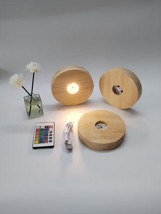 #创意diy #小夜灯氛围灯#发光底座 周末愉快...
