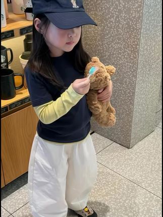壹妈童装女童套装秋季新款洋气儿童休闲假两件上衣阔腿裤#高品质童装 #女童穿搭 #无限回购的宝藏单品 #柔软亲肤 #萌娃穿搭