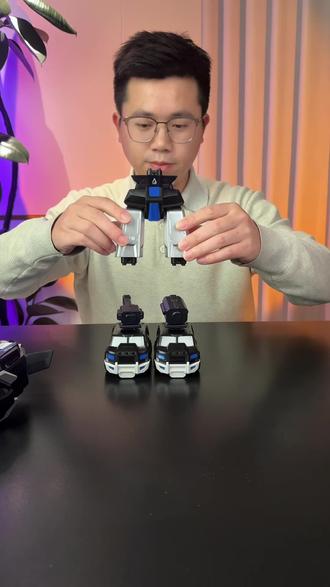 这可是男孩子做梦都想要的玩具啊 小汽车和机器人的结合#磁吸玩具 #拼装玩具 #机器人 #新年礼物 #