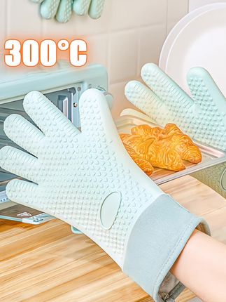 隔热手套防烫手套硅胶厨房隔热烤箱手套烘焙耐高温加厚微波炉手套#居家好物 #手套 #防烫 #隔热 #耐高温