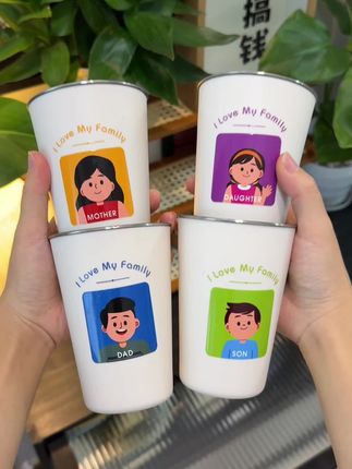 超级可爱有质感的#不锈钢漱口杯 ,关键还贼便宜!