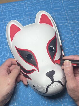 粉丝想看我画一期晓组织的面具,必须安排! #绘画过程 #手绘 #晓组织 #火影忍者 #艺术在抖音 @抖音小助手