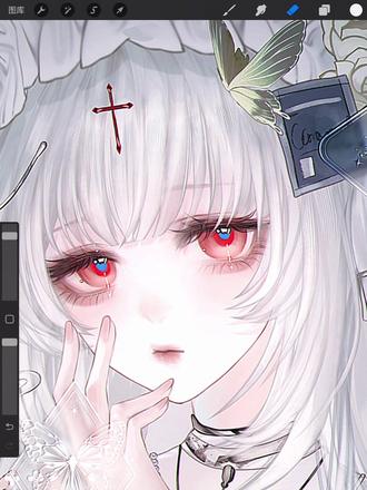 就这个冷脸萌 #稿件展示 #绘画 #画画 #稿子勿用 #绘画过程