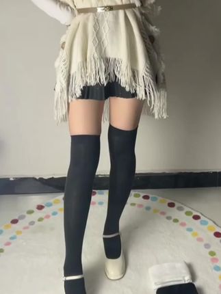 秋冬新款长筒袜黑色袜子舒适显瘦透气过膝袜女高筒袜运动袜微压袜#长筒袜 #过膝袜 #高筒袜 #微压过膝袜 #大腿袜