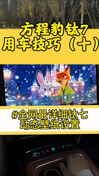 这个应该是方程豹钛七全网最详细的动态壁纸
设置教程,关注我群里分享更多实用小技巧
#方程豹钛7#钛七 #方程豹 #用车技巧