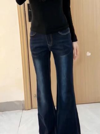 #高级感穿搭#显瘦穿搭#牛仔裤#显高显瘦显腿长#谁穿谁好看