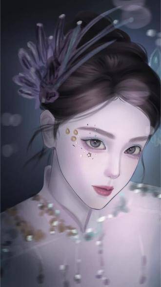 被春晚的人鱼公主热巴美哭了#春晚 #迪丽热巴 #迪丽热巴春晚 #画画 #过年