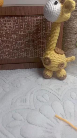 长颈鹿🦒(耳朵,腿,斑点)钩织教程