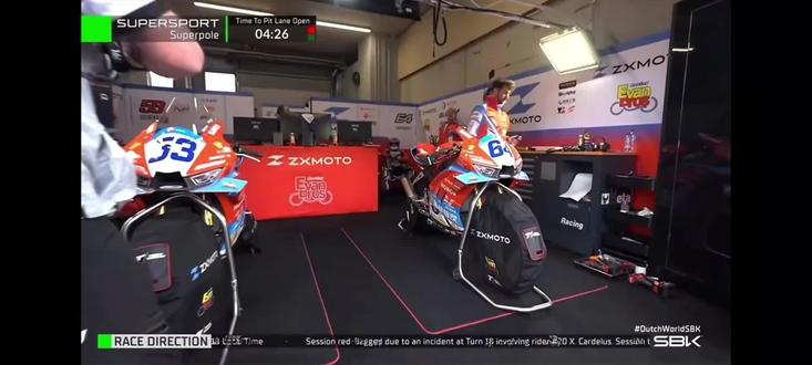 一不小心又拿到了排位赛第二!语无伦次的竞争力,期待明天表现!#motogp #820RR #张雪机车