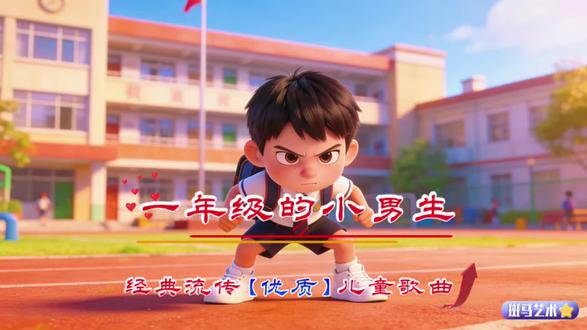 经典流传【优质】儿童歌曲《一年级的小男生》#儿歌 #一起来唱歌 #唱歌给你听 #一年级的小男生