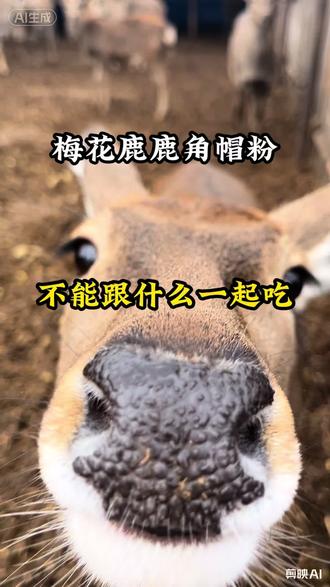 #梅花鹿鹿角猫粉 是个好东西,有一些东西不能一起吃哦