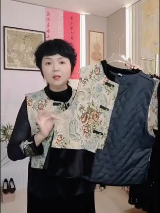 新中式国风马甲#面料柔软舒适 #时尚洋气 #优雅气质#谁穿都好看